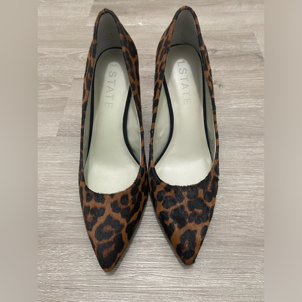 Cheetah print 4 inch heels pointed toe